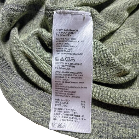 Tommy Bahama Men’s L Green V-Neck Long Sleeve Lightweight Pullover Casual Shirt - Picture 6 of 12
